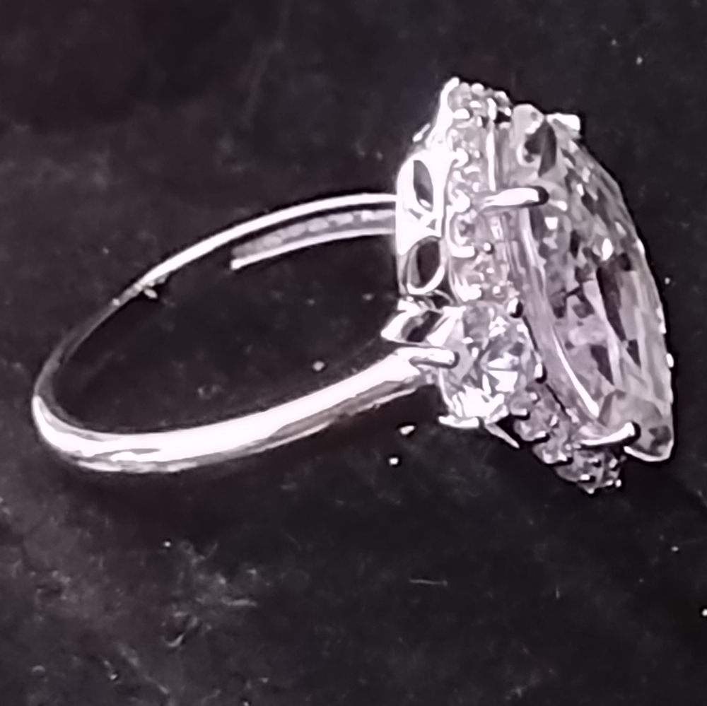 Cubic Zirconia Diamond Ring Size 6 Item #009